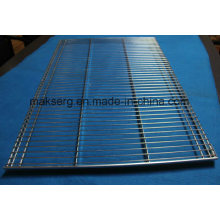 Movable Supermarket Metal Wire Shelving Zinc Coated